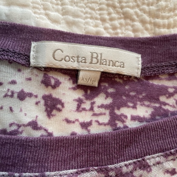 Vintage Costa Blanca see through lilac top - Picture 2 of 2